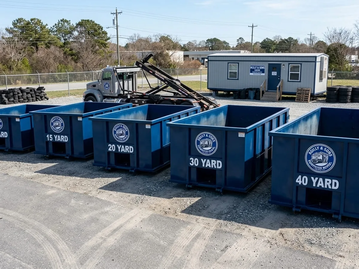 Roll-off dumpster sizes available in Norfolk, VA